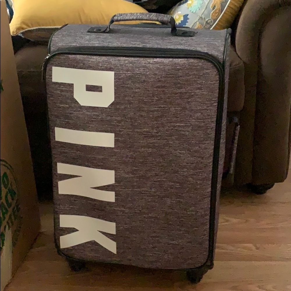 Pink luggage